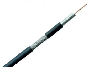  14 AWG Solid Bare Copper Coaxial Cable For Satellite TV Low Density PE Dielectric Manufactures