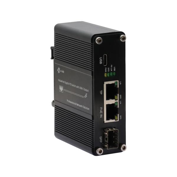 Quality Multi Function PD Ethernet Switch with SFP port and Type-C output for sale