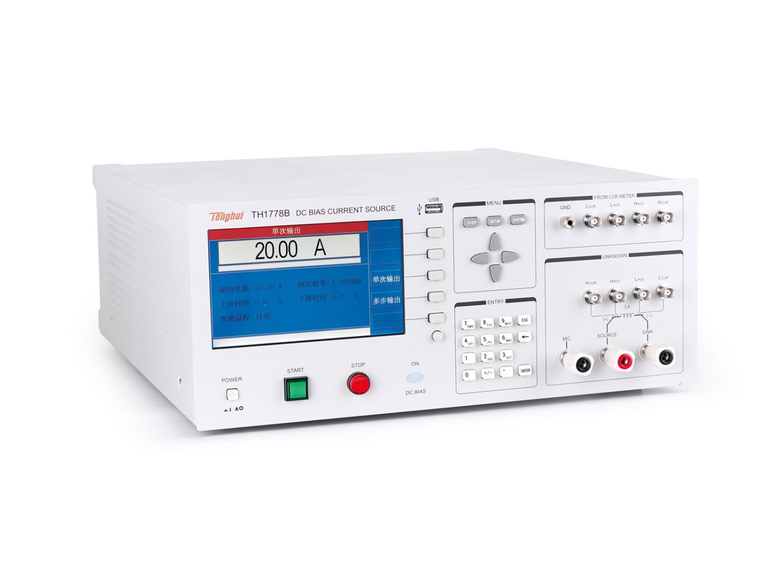 0-3A DC Bias Current Test System Friendly Graphical Interface