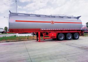  Oil Carrying Semi Trailer Truck , 55 Tons 60cbm Mn Steel Oil Tanker Truck Manufactures