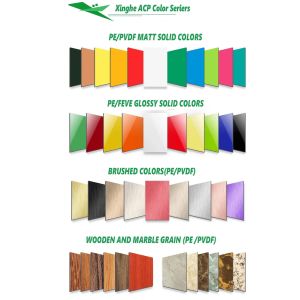 2 to 6mm PVDF sheet ACM ACP Aluminum Composite Panel for Exterior Wall Cladding