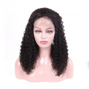 China Unprocessed Brazilian Full Lace Wigs Human Hair Jerry Curly No Tangling on sale