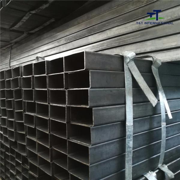 Quality Threaded Cut Thin Wall Rectangular Tubing , Rolled Hollow Section Plain End for sale
