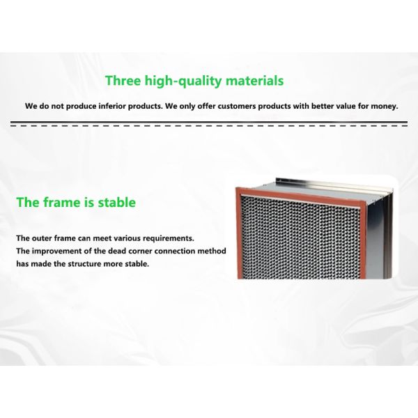 99.9% Efficiency High Temperature HEPA Filter Up To 200°C Customizable
