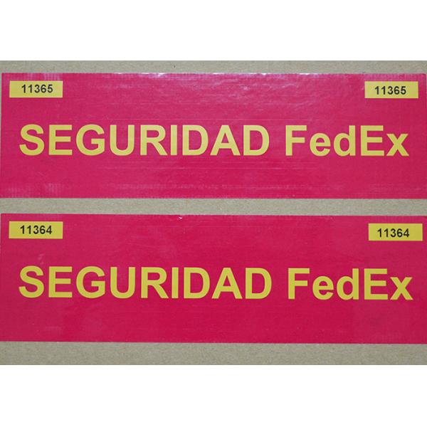 Waterproof Printable Tamper Evident Labels , Tamper Proof Labels For Express Industry