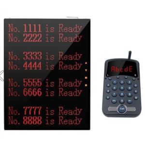 The Guest Take Meal Queue System Led Number Call System Led Queue Calling System