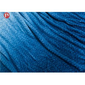 Blue Gradient Pattern Microplush Flannel Fleece Blanket Multi Function Machine