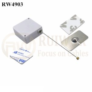 RW4903 Square Ratcheting Retractable Tether Plus Stop Function Plus Rectangular