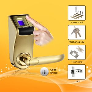 Password and Fingerprint Door Lock with Low voltage Warning Function