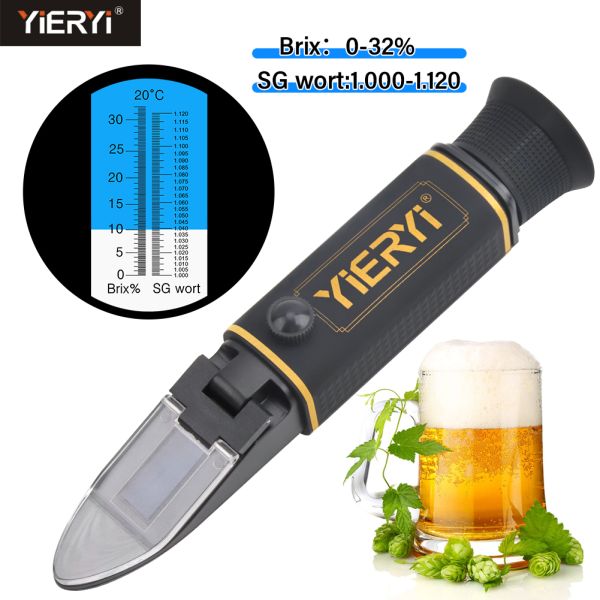 Lightweight Brix Refractometer User Friendly Design for Quick Brix Percentage Testing in Wine Brewing and Food Processing