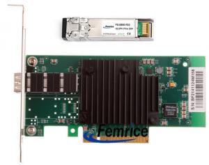 Femrice 10G Gigabit Ethernet Server Interface LAN Card Single SFP+ Fiber Port INTEL 82599 Chipset With SM Transceiver Manufactures