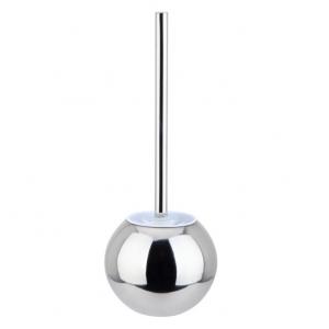  Strong Clean Stainless Steel Toilet Bowl Brush long handle Round Base Manufactures
