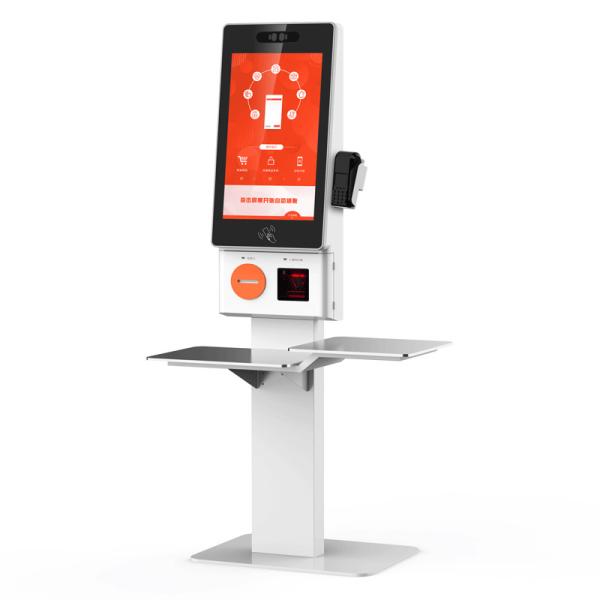 Self Checkout Kiosk With 23.8inch Touch Screen Display Printer Scanner For