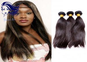 China Straight 100 Virgin Brazilian Hair Extensions Real Human Hair Double Weft on sale