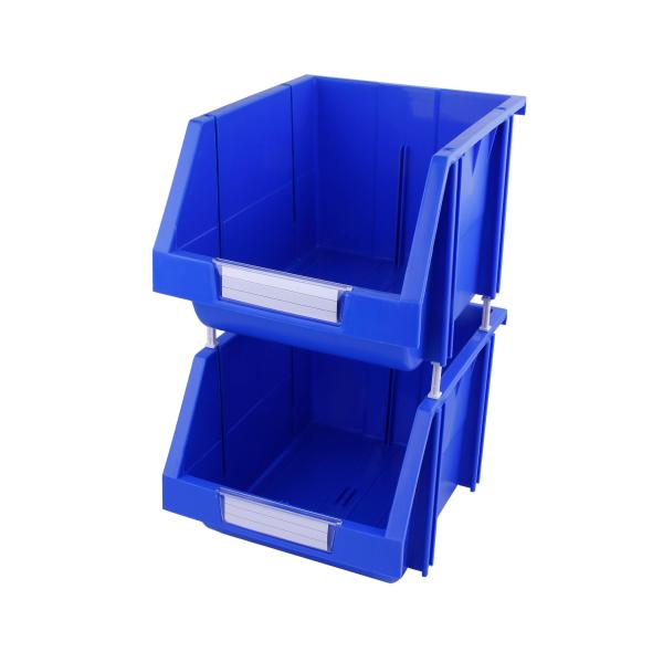 Quality Customized Workshop Shelf Bin for Tools Plastic Warehouse Storage Bin Hanging Toolspare Stacking Box for sale