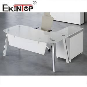  Office Furniture Toughened Glass Computer Desk Thickened Materials Manufactures
