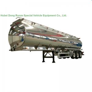 Aluminum Alloy Fuel Tank Semi Trailer 45000L ~50000L With Air Bag Suspension