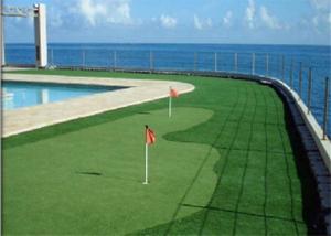  Healthy Golf Artificial Grass , Synthetic Golf Turf Long Life Expectance Manufactures
