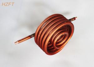  Heat Exchanging Copper / Cupronickel Water Heating Coil 0.75MM Fin Thickness for Water Tank Manufactures