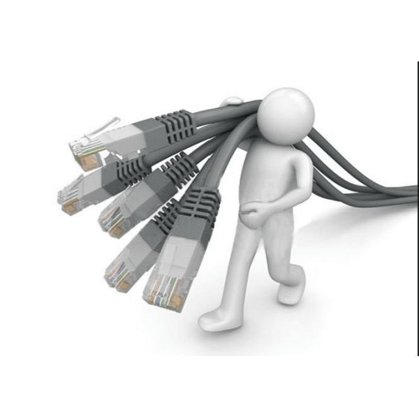 Indoor Network Gigabit Ethernet CAT6 UTP Cable 23AWG 4Pair 305m/roll Grey
