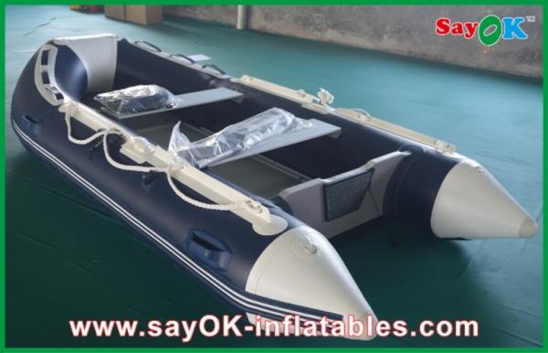Quality Rigid Hull Fiberglass Small Inflatable Boats With Heavy Duty Aluminum Floor for sale