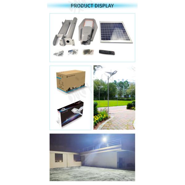 Aluminum Split Solar Powered LED Street Lights With Light Pole