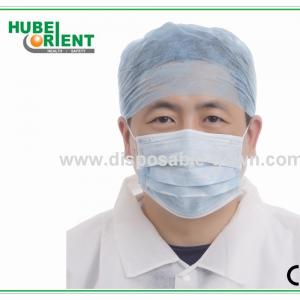 China Free Size 40g/m2 SMS Polypropylene Disposable Doctor Cap For Operation Room on sale