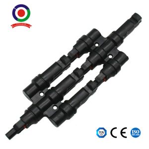 1 Pair Of 30A Solar Panel Cable PV Connectors 3 To 1 T Branch Connection Adapter