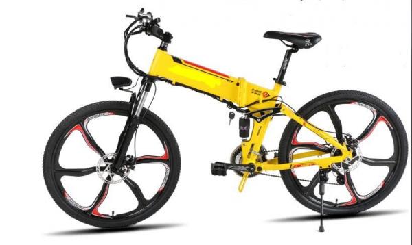 Western Style 48V 1000w Folding Electric Bikes For Adults