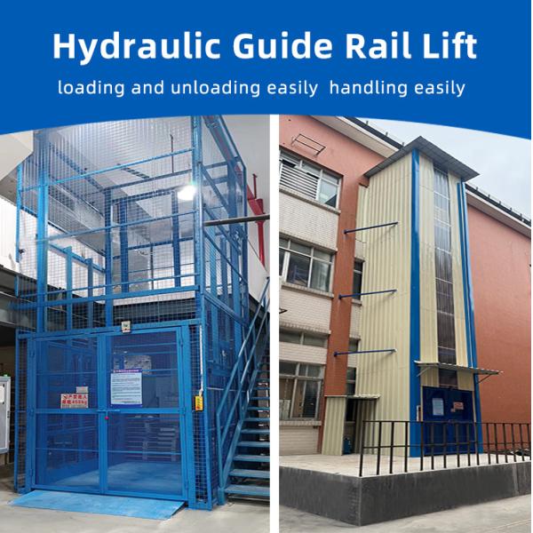 5T Electric Small Goods Elevator Guide Rail Warehouse Freight Elevator