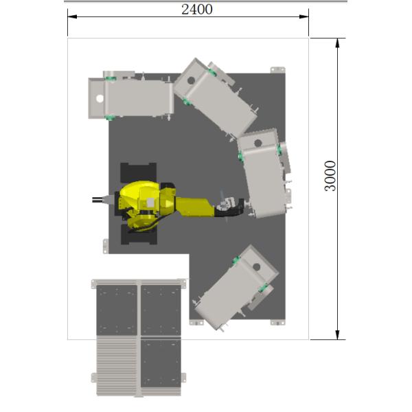 RTAF-FG04-Robot Flat Grinding Machine, CNC Auto-Flat Grinding System, Automatically Grinding Equipment.