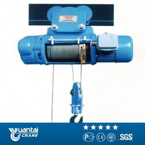  Yuantai large capacity model cd1/md1 wire rope electric hoist Manufactures