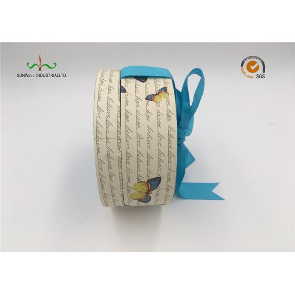 Fancy recyclable Cardboard Cylinder Tubes For Tea , Candle , Wine