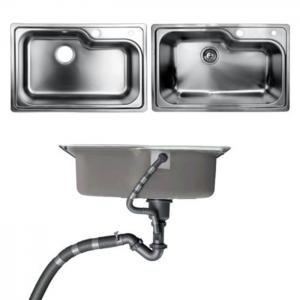 China Undermount Kitchen Bathroom Sinks With Single Bowl Brushed Metal Material on sale