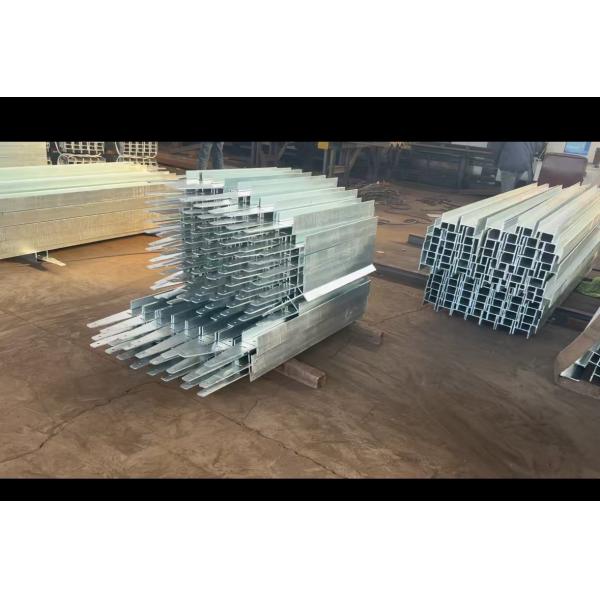 Retaining Wall Support Galvanised Sleeper Posts With Welded Connection Type And