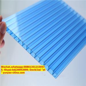  UV protective twin wall polycarbonate hollow sheet Manufactures