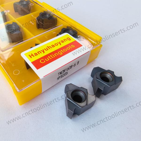 Quality CNC Grooving Insert with PVD Coating TNCW1608-6.8 HYB205, Suitable For Difficult-to-machine Materials Except High-temperature Alloys. for sale