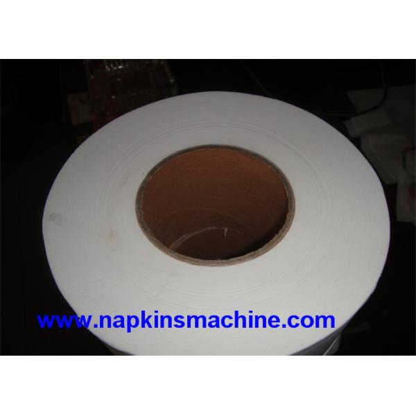 Quality Jumbo Roll Tissue Paper Roll Cutting Machine , PLC Program Control for sale