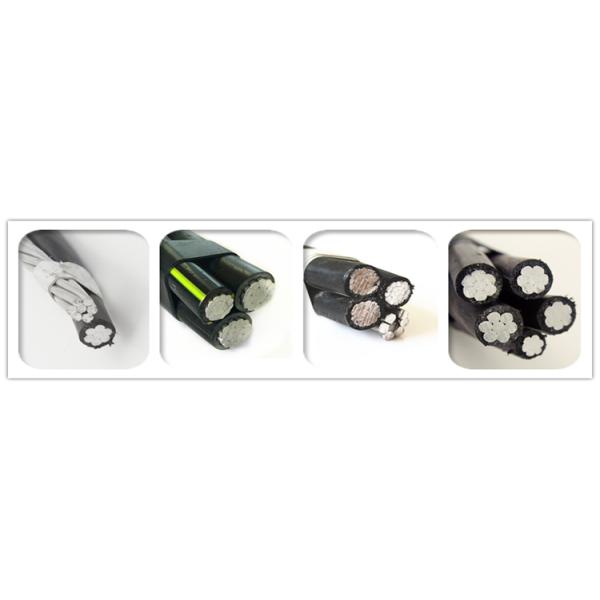 XLPE insulation Triplex Utility Distribution Cable 600V and Aluminum Triplex Conductor Underground Power Cable
