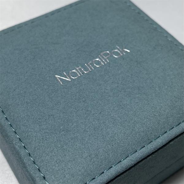 Romantic Microfiber Luxury Presentation Boxes Small Velvet Engagement Ring Jewelry Box