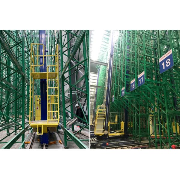 Single Deep pallet Stacker Crane ASRS, Floor Supported SRM(Storage Retrieval Machine), Automatic Storage And Retrieval System,Automation Logistics