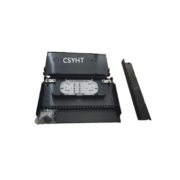 Quality FTTH 1U 12C 24C Plastic FO Patch Panel Cold Roll Steel Datacenter application for sale