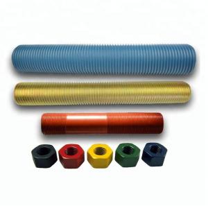  Colored Anodized Ptef Coated Rod Ends Bolts Acme Threaded Rod With Nuts Manufactures