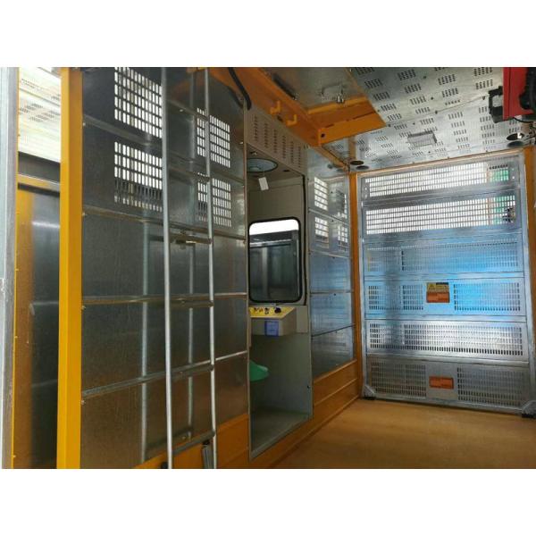 Q345B Steel Lifting 46 M / Min Construction Site Elevator
