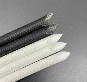  Coated Silicone Heat Resistant Braided Sleeving Resistance To Acid And Oil Manufactures