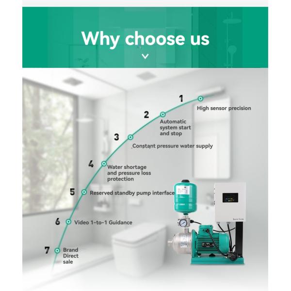 Variable Frequency Home Water Supply System Booster Pump Constant Pressure