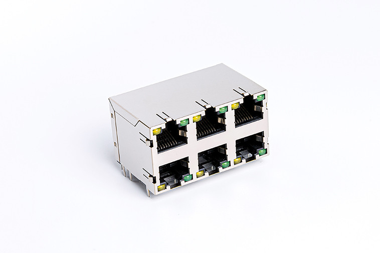  CAT5 Internet Cable Rj45 Ethernet Socket Connections With LEDs TM5JB823T1111 Manufactures