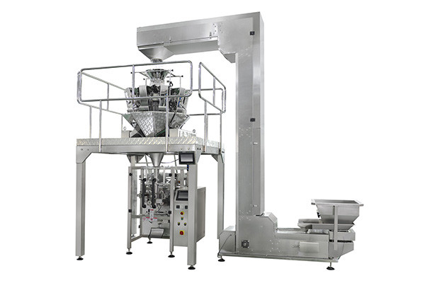 Mini Bear Center Filling Biscuit Packing Machine Multi Heads Weight Packaging Machine