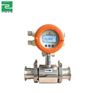 LCD display clamped/sanitary electromagnetic flow meter data logger