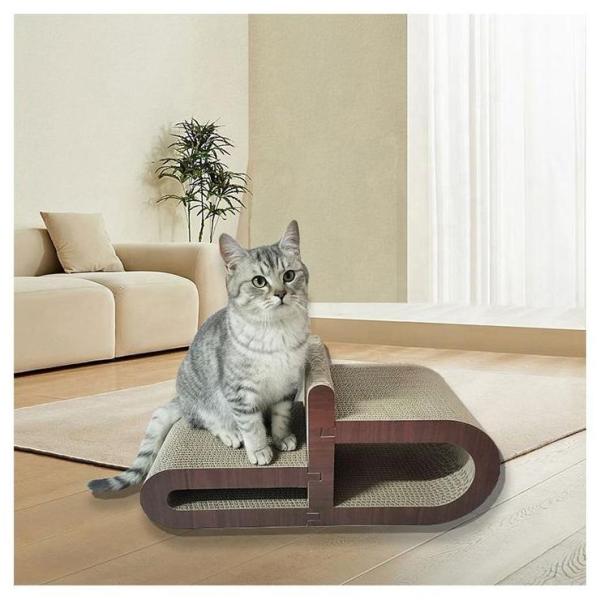 Quality Cat Scratching Boards Claws and Rest Indoor House for Cats Hyperboloid Cat Scratching Board Combinable New Design High-Density for sale